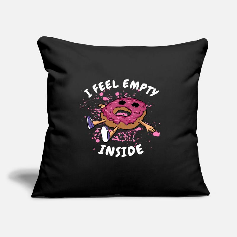 Donut. I feel empty inside. donuts Sofa pillowcase 17,3'' x 17,3'' (45 x 45 cm)