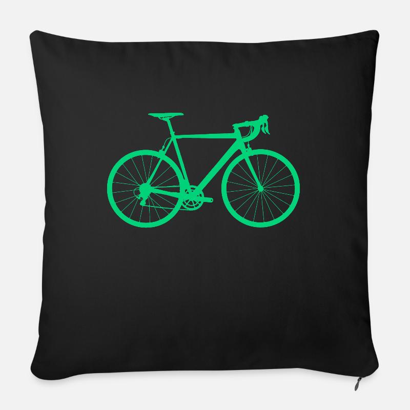 Rennrad - Sofakissenbezug 45 x 45 cm - Schwarz