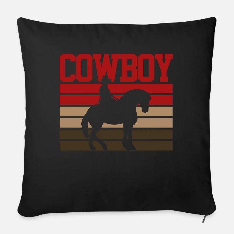 COWBOY SHIRT - Sofakissenbezug 45 x 45 cm - Schwarz