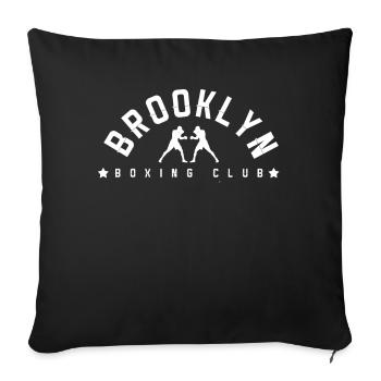 Brooklyn boxing club - Sofa pillowcase 17,3'' x 17,3'' (45 x 45 cm) - black - Front