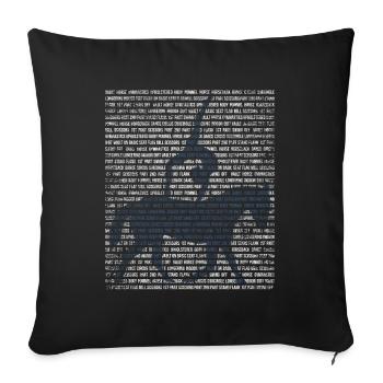 Vaulting equestrian gift - Sofa pillowcase 17,3'' x 17,3'' (45 x 45 cm) - black - Front