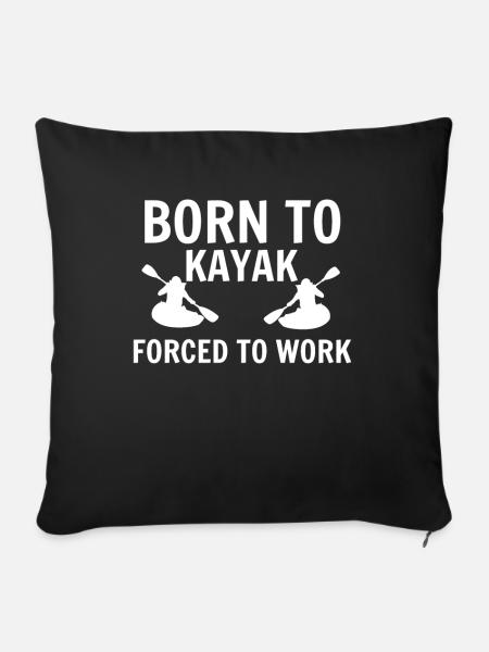 Kayak - Sofakissenbezug 45 x 45 cm - Schwarz