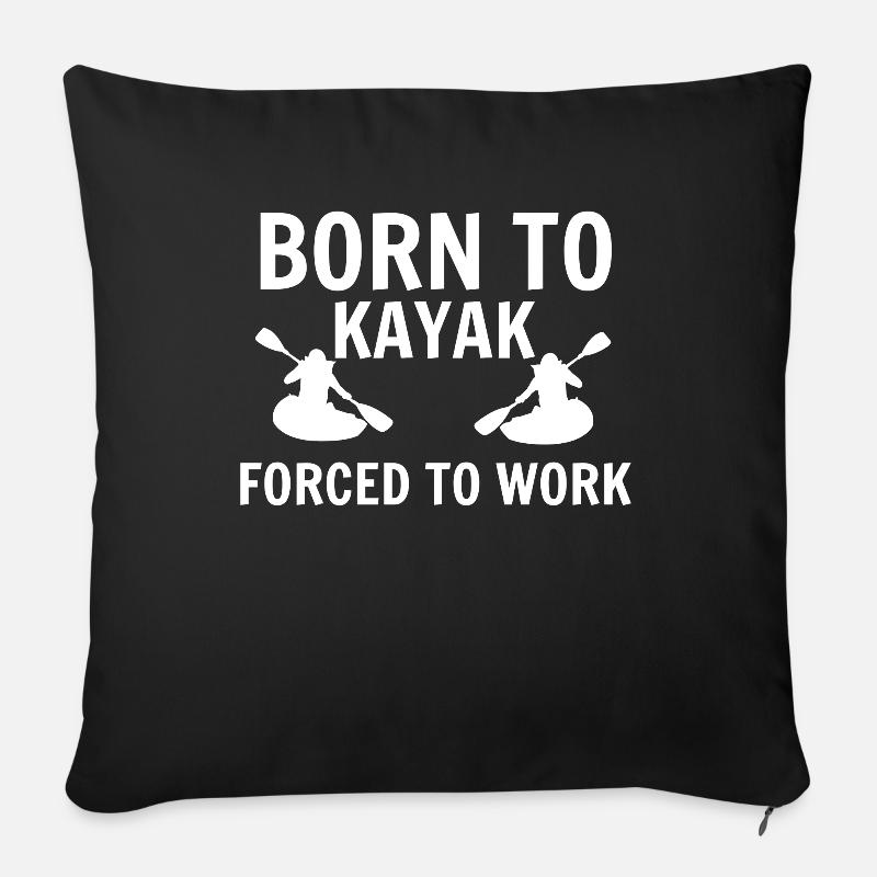 Kayak - Sofakissenbezug 45 x 45 cm - Schwarz