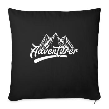 Adventurer Adventurer Hiking Hiker Hiker - Sofa pillowcase 17,3'' x 17,3'' (45 x 45 cm) - black - Front