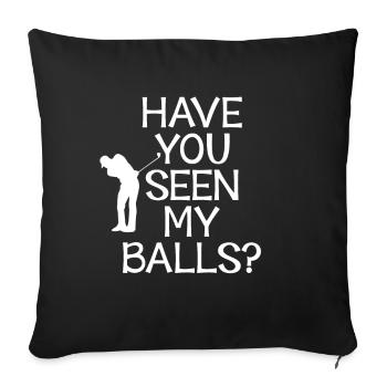 Golfer Golf - Housse de coussin décorative 45 x 45 cm - noir - Devant