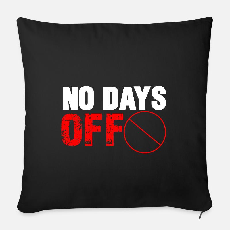 Workaholic gift work job profession - Sofa pillowcase 17,3'' x 17,3'' (45 x 45 cm) - black