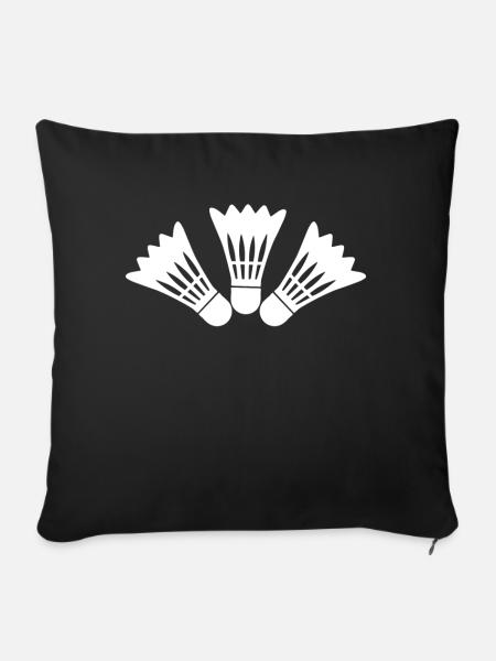 Badminton Badminton - Sofakissenbezug 45 x 45 cm - Schwarz