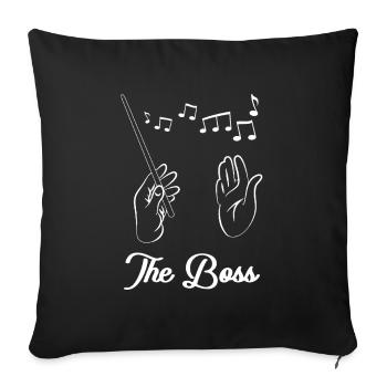 Conductor - The Boss - Sofa pillowcase 17,3'' x 17,3'' (45 x 45 cm) - black - Front