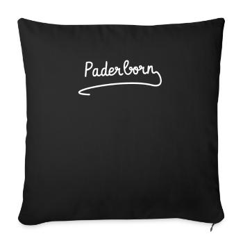 Paderborn - Housse de coussin décorative 45 x 45 cm - noir - Devant