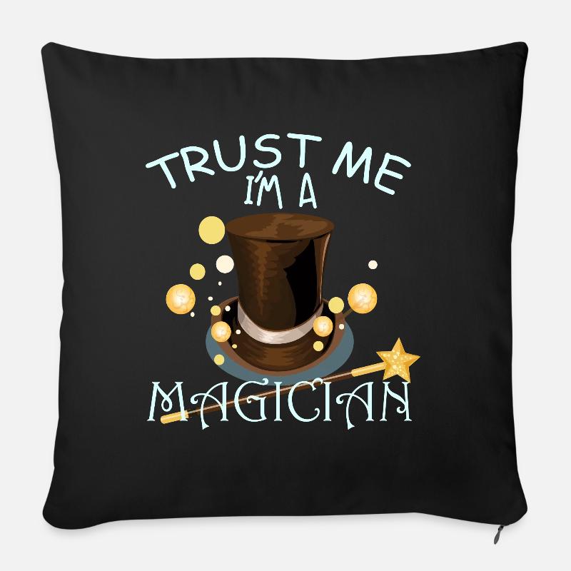 Trust me I'm a magician - Sofakissenbezug 45 x 45 cm - Schwarz