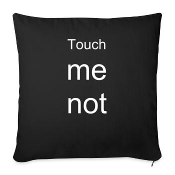 Touch me not - Housse de coussin décorative 45 x 45 cm - noir - Devant