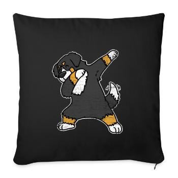 Chien de montagne bernois - Housse de coussin décorative 45 x 45 cm - noir - Devant