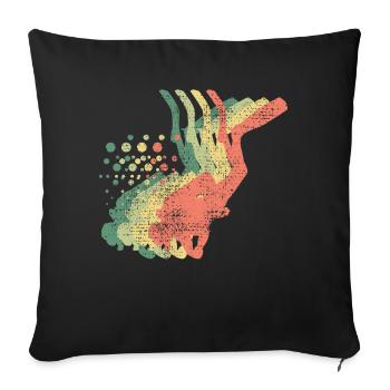 Diving Diver Diving Suit - Housse de coussin décorative 45 x 45 cm - noir - Devant
