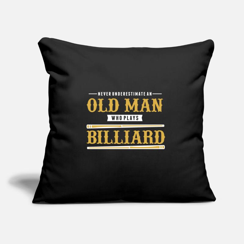 Billiard Table Pool snooker Gift Housse de coussin décorative 45 x 45 cm