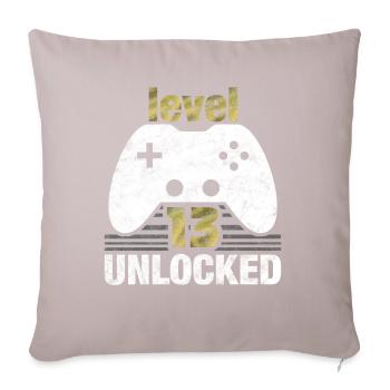 Gaming Level 13 - Sofakissenbezug 45 x 45 cm - helles Taupe - Vorne