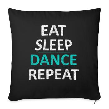 Dance - Sofakissenbezug 45 x 45 cm - Schwarz - Vorne