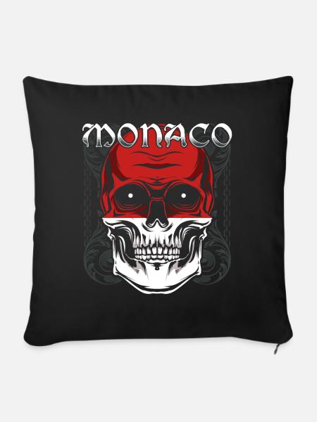 Monaco - Sofakissenbezug 45 x 45 cm - Schwarz