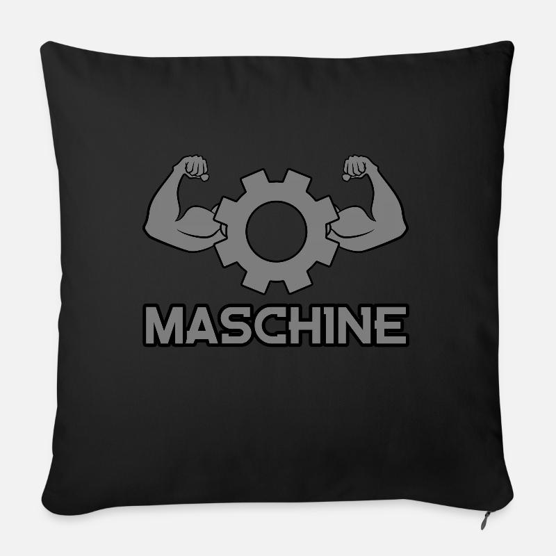 MACHINE - Housse de coussin décorative 45 x 45 cm - noir