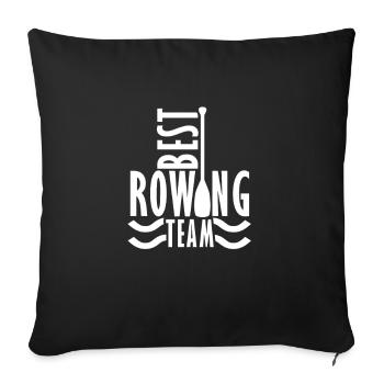 Best Rowing Team Aviron - Housse de coussin décorative 45 x 45 cm - noir - Devant