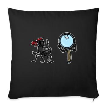 fourmi - Housse de coussin décorative 45 x 45 cm - noir - Devant