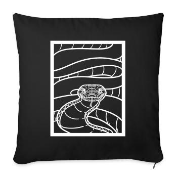 Python - Sofakissenbezug 45 x 45 cm - Schwarz - Vorne
