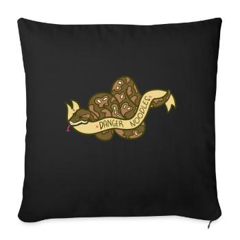 Python - Sofakissenbezug 45 x 45 cm - Schwarz - Vorne