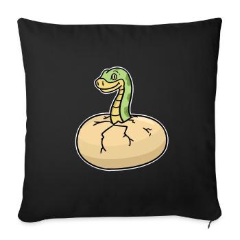 Python - Sofakissenbezug 45 x 45 cm - Schwarz - Vorne