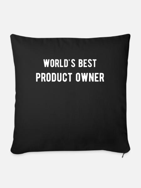 Product Owner - Sofakissenbezug 45 x 45 cm - Schwarz