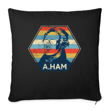Alexander Hamilton - Sofa pillowcase 17,3'' x 17,3'' (45 x 45 cm) - black - Front