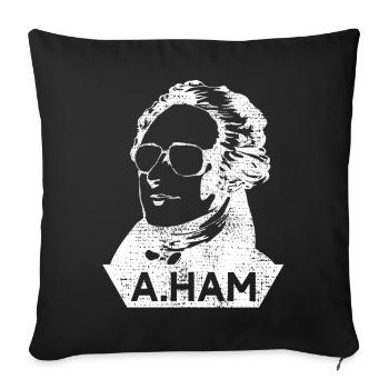 Alexander Hamilton - Housse de coussin décorative 45 x 45 cm - noir - Devant