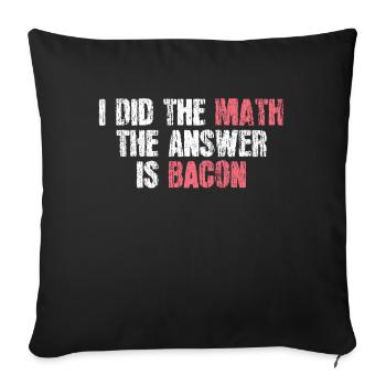 Mathematischer Humor - Sofakissenbezug 45 x 45 cm - Schwarz - Vorne