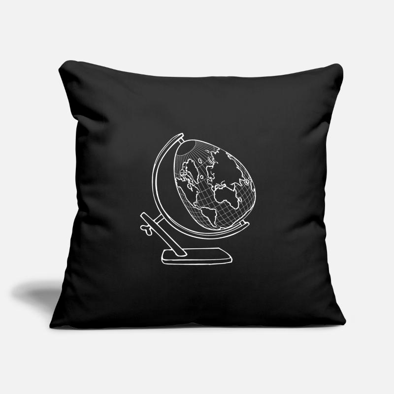 Globe in egg shape - globe as an egg Sofa pillowcase 17,3'' x 17,3'' (45 x 45 cm)