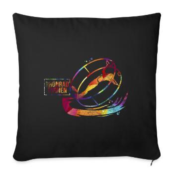 Gymnastique Turner Gift - Housse de coussin décorative 45 x 45 cm - noir - Devant