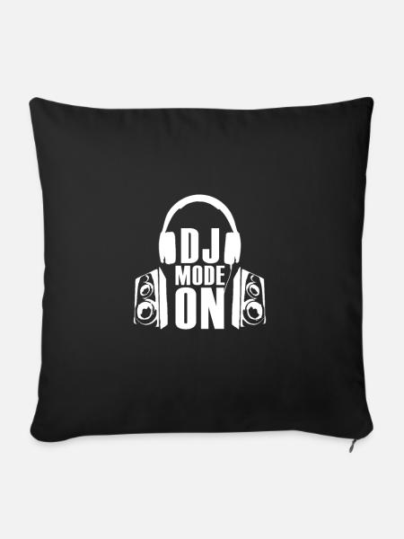 DJ Hochzeit DJ Song Disc Jockey DJ Discjockey - Sofakissenbezug 45 x 45 cm - Schwarz