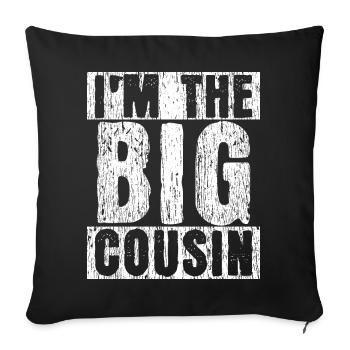 Great Cousin Family T-Shirt - Sofa pillowcase 17,3'' x 17,3'' (45 x 45 cm) - black - Front