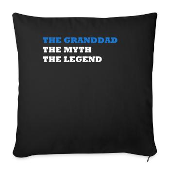 THE GRANDDAD THE MYTH THE LEGEND - Sofakissenbezug 45 x 45 cm - Schwarz - Vorne