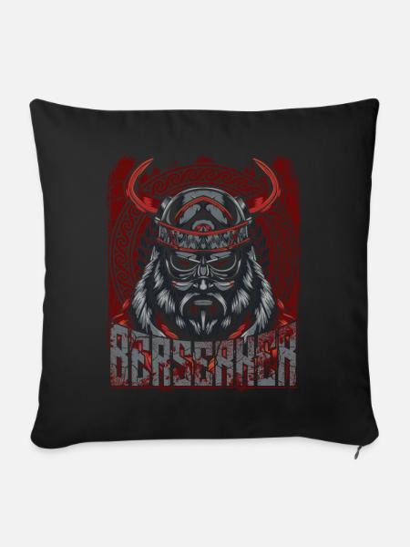 Wikinger - Sofakissenbezug 45 x 45 cm - Schwarz