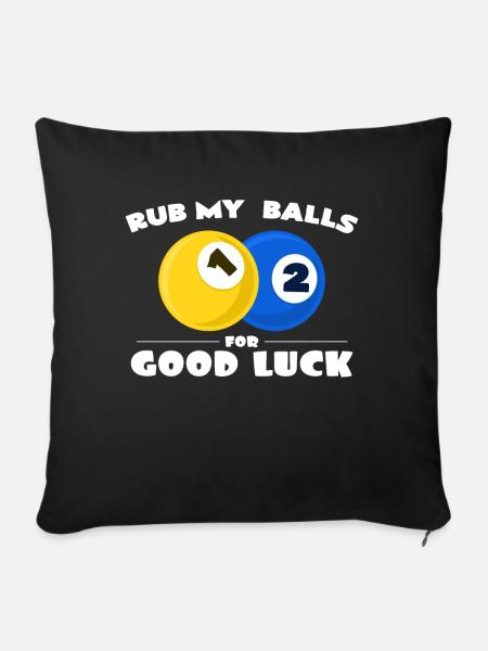 Billard - Sofakissenbezug 45 x 45 cm - Schwarz