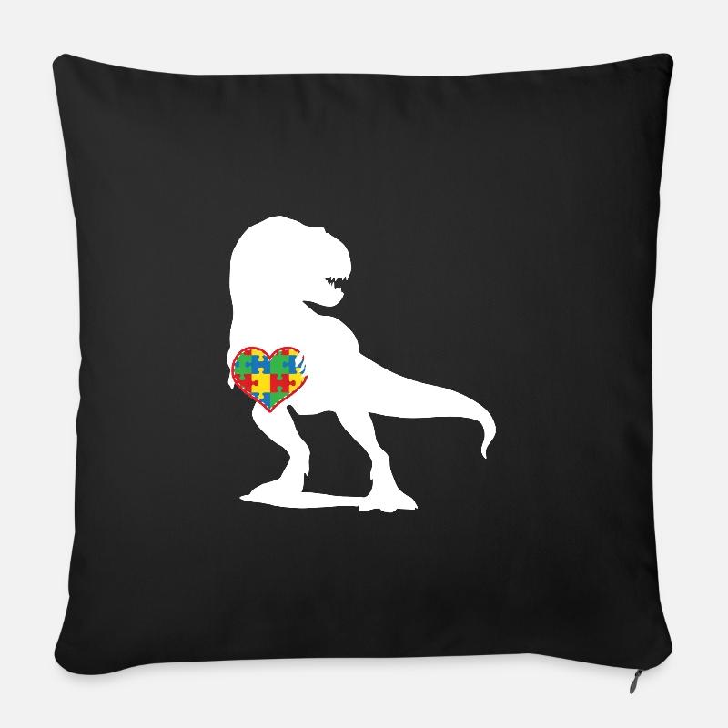 Autismus - Sofakissenbezug 45 x 45 cm - Schwarz