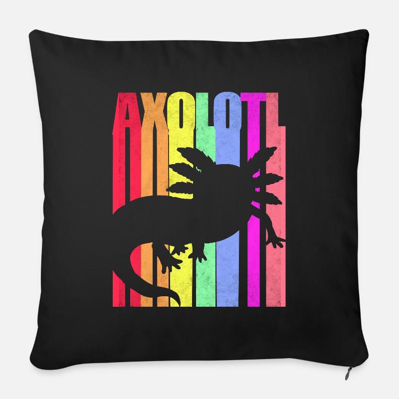 Axolotl - Sofakissenbezug 45 x 45 cm - Schwarz