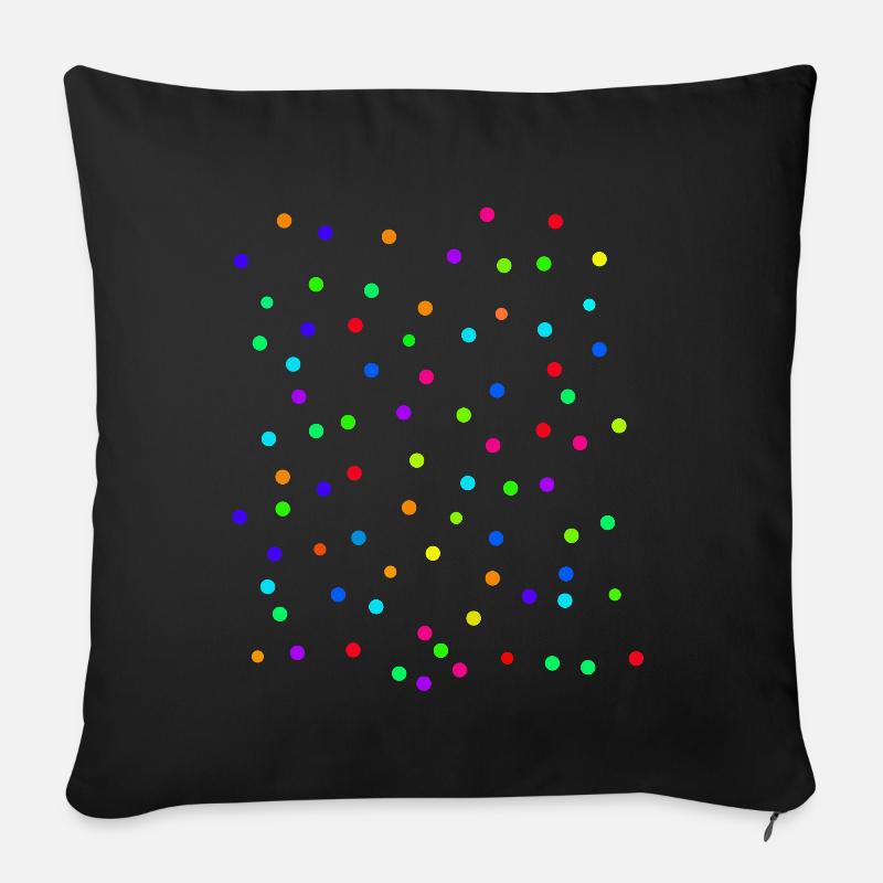 Konfetti - Sofakissenbezug 45 x 45 cm - Schwarz