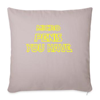 Micro Penis You Have | Galaxy Style - Sofa pillowcase 17,3'' x 17,3'' (45 x 45 cm) - light taupe - Front