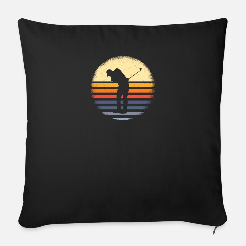 Golf - Sofakissenbezug 45 x 45 cm - Schwarz