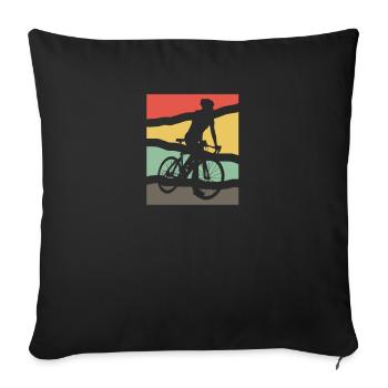 Cycle - Sofa pillowcase 17,3'' x 17,3'' (45 x 45 cm) - black - Front