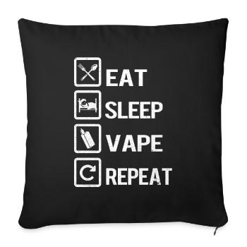 Vape - Sofakissenbezug 45 x 45 cm - Schwarz - Vorne
