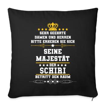 referee - Sofa pillowcase 17,3'' x 17,3'' (45 x 45 cm) - black - Front