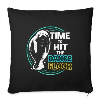 Vaches de mer - Housse de coussin décorative 45 x 45 cm - noir - Devant