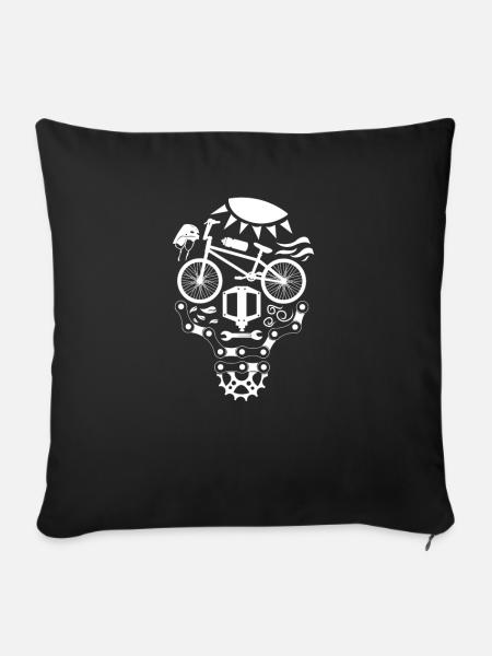 BMX design Geburtstag - Sofakissenbezug 45 x 45 cm - Schwarz