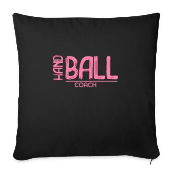 Club Handballer Hand Ball Handball Handballerin - Housse de coussin décorative 45 x 45 cm - noir - Devant