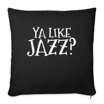 Jazz music - Sofa pillowcase 17,3'' x 17,3'' (45 x 45 cm) - black - Front